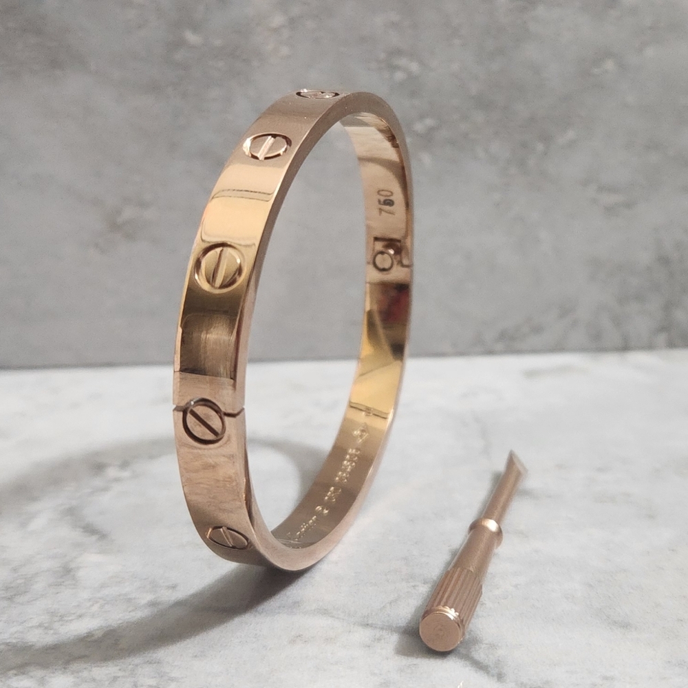 Classic Rose Gold Love Bracelet Size 17 ✨️❤️ - Picture 2 of 8